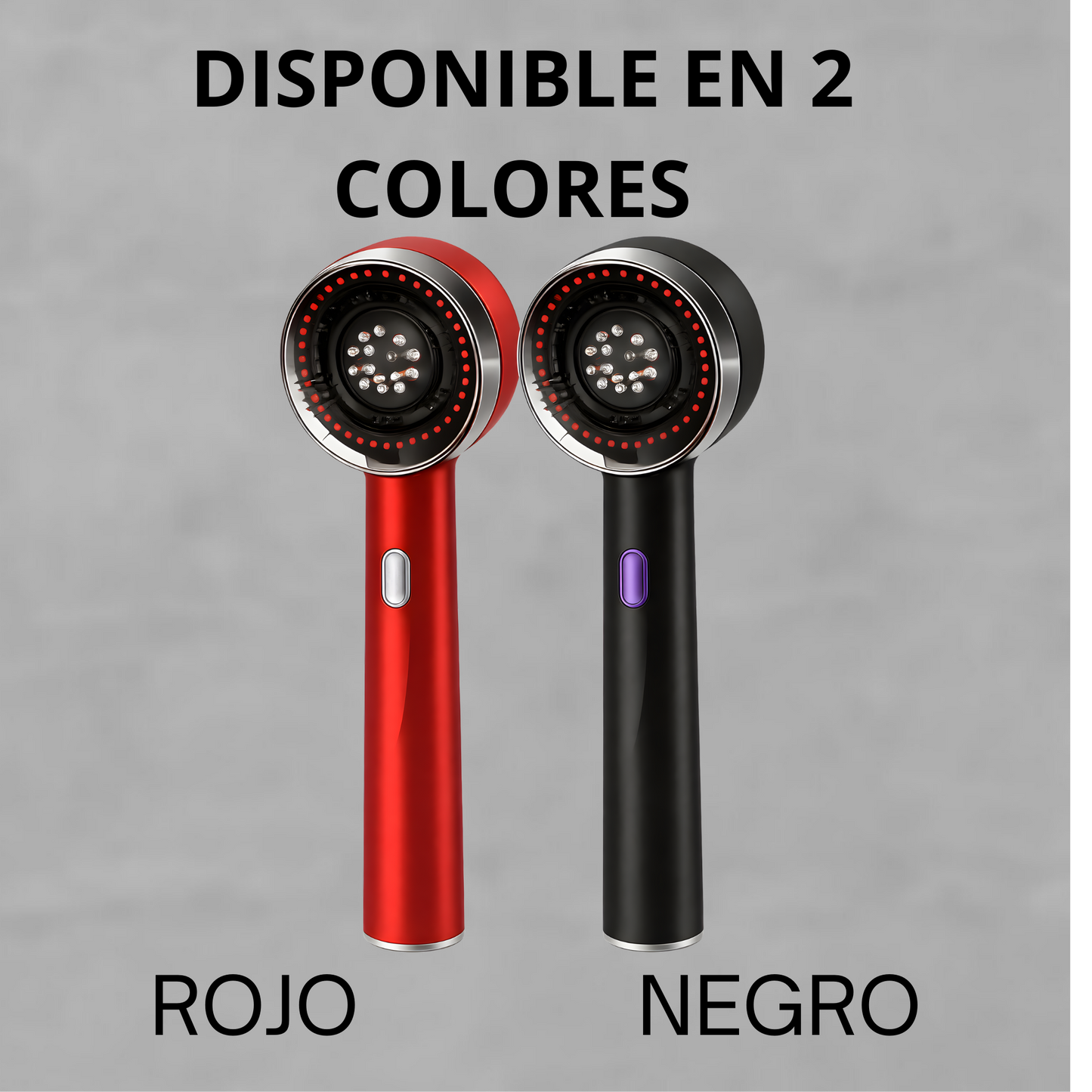 Cepillo Capilar Masajeador led